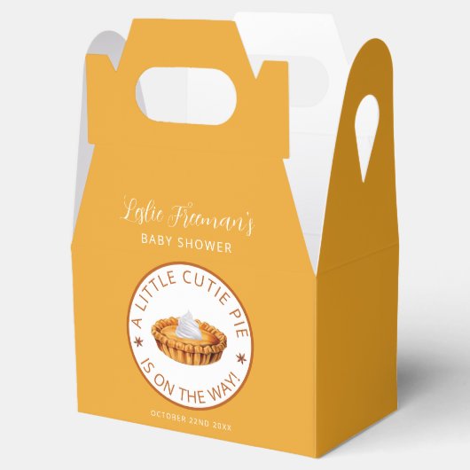 Ballotins Ballotin de Baby shower Citrouille à secteurs Cuti (Ouvert)
