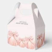 Ballotins Ballotin de Baby shower Citrouille de Bow rose (Verso)