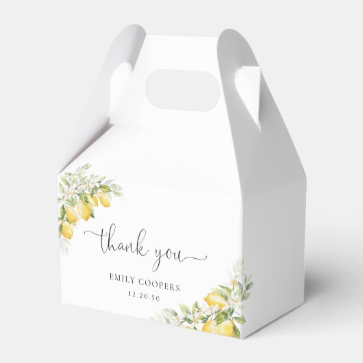 Ballotins Ballotin de Baby shower Citrus vert citron (Verso)