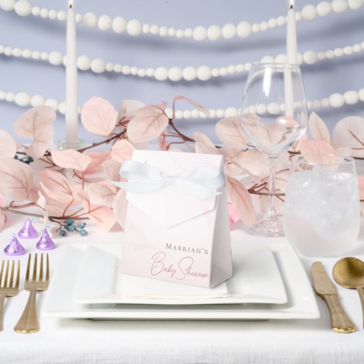 Ballotins Ballotin de Baby shower de Bow de couleur rose sim (Mariage)