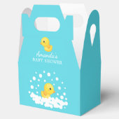 Ballotins Ballotin de Baby shower de canard en caoutchouc (Ouvert)