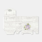 Ballotins Ballotin de Baby shower de fleurs de lavande rusti (Déplié)