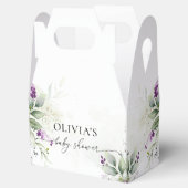 Ballotins Ballotin de Baby shower de lavande vert pourpre (Ouvert)