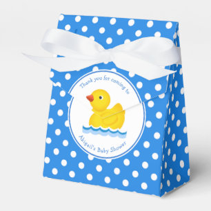 Ballotins Ballotin de Baby shower de point Polka bleu canard