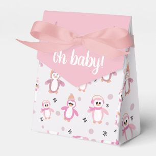 Ballotins Ballotin de Baby shower d'hiver Little Pink Pengui