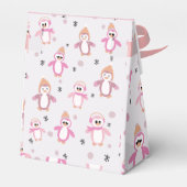 Ballotins Ballotin de Baby shower d'hiver Little Pink Pengui (Arrière)