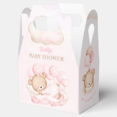 Ballotins Ballotin de Baby shower d'ours rose fille (Ouvert)