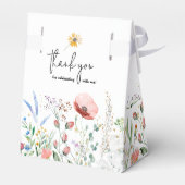 Ballotins Ballotin de Baby shower Fleur sauvage chic (Arrière)