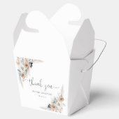 Ballotins Ballotin De Baby shower Floral Ivory Et Blue Boho (Ouvert)