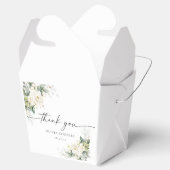 Ballotins Ballotin de Baby shower Floral Roses Blanches (Ouvert)