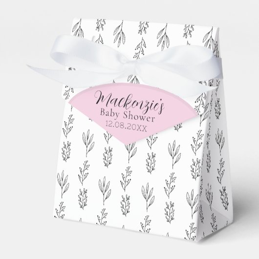 Ballotins Ballotin de Baby shower minimal (Verso)