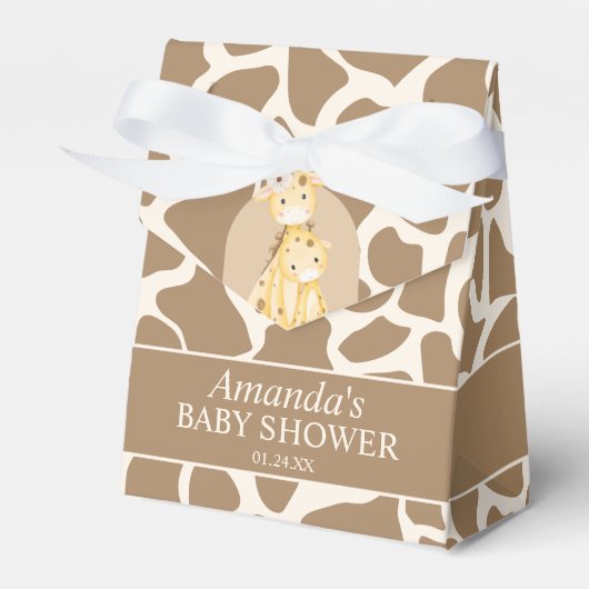 Ballotins Ballotin de Baby shower Neutral Giraffe (Verso)