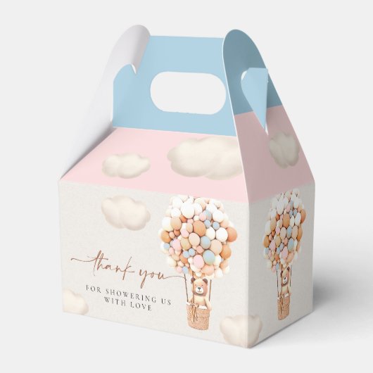 Ballotins Ballotin de ballons d'ours rose et bleu (Verso)