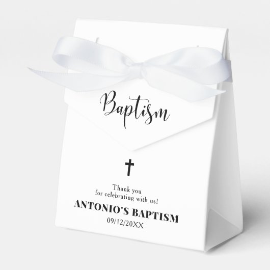 Ballotins Ballotin de baptême minimaliste (Verso)