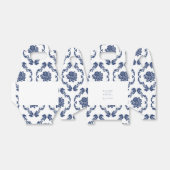 Ballotins Ballotin de bienvenue de Navy Mariage damassé (Déplié)