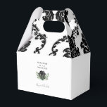 Ballotins Ballotin de bienvenue Mariage damassé noir et blan<br><div class="desc">Ballotin mariage damassé. Noir & Blanc.</div>