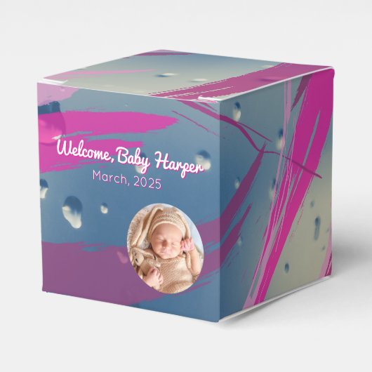 Ballotins Ballotin de bonbons rose Raindrop (Verso)