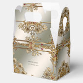 Ballotins Ballotin de cadre Floral Orné Or (Ouvert)