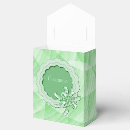 Ballotins Ballotin de cadre vert impeccable personnalisé (Ouvert)