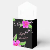 Ballotins Ballotin De Chocolat Rose Plutôt Flowé En Noir (Ouvert)