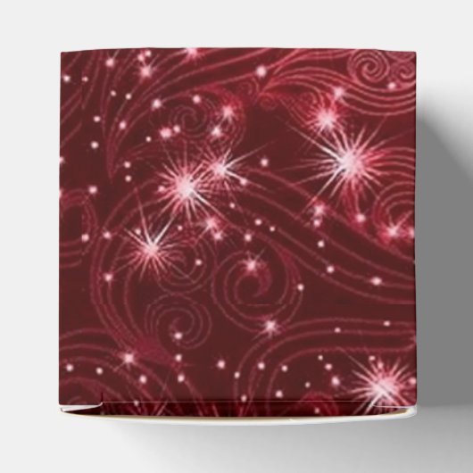 Ballotins Ballotin de Cube Céleste Rouges et Étoiles (Haut)