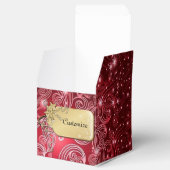 Ballotins Ballotin de Cube Céleste Rouges et Étoiles (Ouvert)