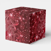 Ballotins Ballotin de Cube Céleste Rouges et Étoiles (Arrière)