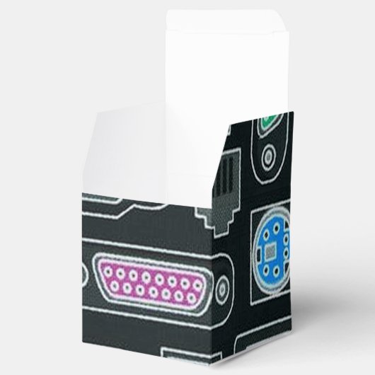 Ballotins Ballotin de cube du Motif d'entrée du Geek d'ordin (Ouvert)