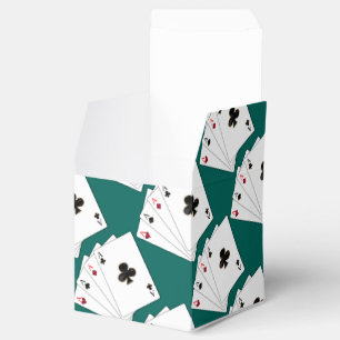 Ballotins Ballotin de cube en motif de quatre d'as cartes de