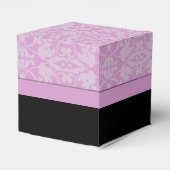 Ballotins Ballotin de cube en noir et rose personnalisé (Arrière)
