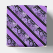 Ballotins Ballotin de cube Motif à rayures violet et noire (Haut)