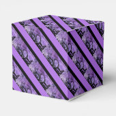 Ballotins Ballotin de cube Motif à rayures violet et noire (Arrière)