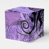 Ballotins Ballotin de cube Motif violet et noir (Verso)