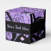 Ballotins Ballotin de cubes de Motif noir et violet (Verso)