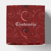 Ballotins Ballotin de cubes en satin rouge et noir (Haut)