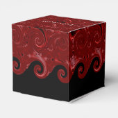 Ballotins Ballotin de cubes en satin rouge et noir (Arrière)
