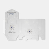 Ballotins ballotin de douche nuptiale aux flocons d'argent (Déplié)