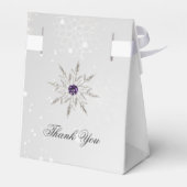 Ballotins ballotin de douche nuptiale aux flocons d'argent v (Arrière)