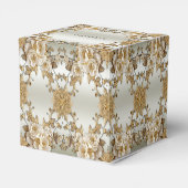 Ballotins Ballotin de fleurs blanches ornées dorées (Arrière)