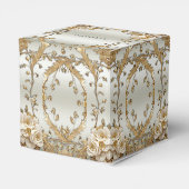 Ballotins Ballotin de fleurs blanches ornées dorées (Arrière)