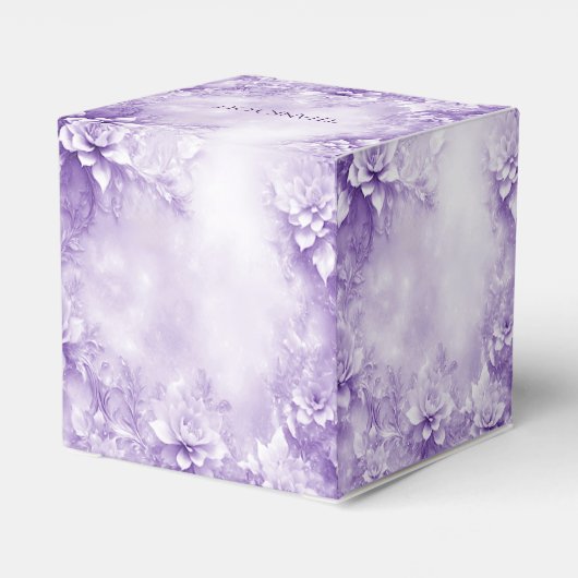 Ballotins Ballotin de fleurs blanches violettes (Arrière)