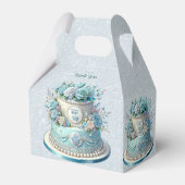 Ballotins Ballotin de fleurs de gâteaux bleus (Arrière)