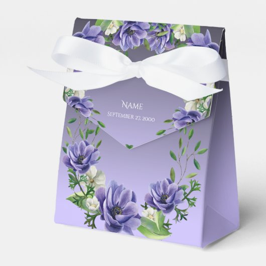 Ballotins Ballotin de fleurs pourpres aquarelle (Verso)