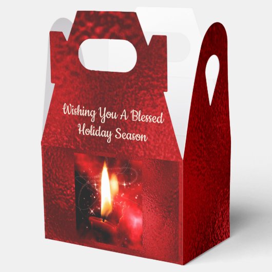 Ballotins Ballotin de Foil Rouge et Chandelle'Blessé Holiday (Ouvert)