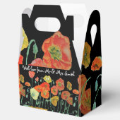 Ballotins Ballotin de gâteau Mariage de pavot orange (Ouvert)