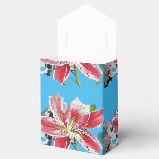 Ballotins Ballotin de gâteau Mariage rouge rose Lily bleu (Ouvert)