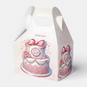 Ballotins Ballotin de la boîte rose de gâteau décoratif (Arrière)