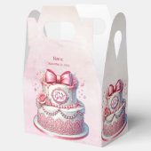 Ballotins Ballotin de la boîte rose de gâteau décoratif (Ouvert)