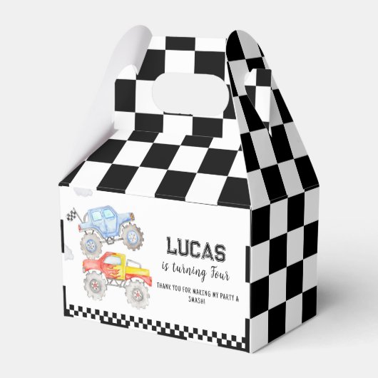 Ballotins Ballotin de la fête d'anniversaire du camion Monst (Verso)