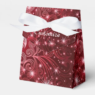 Ballotins Ballotin de la tente céleste Red Swirls & Stars